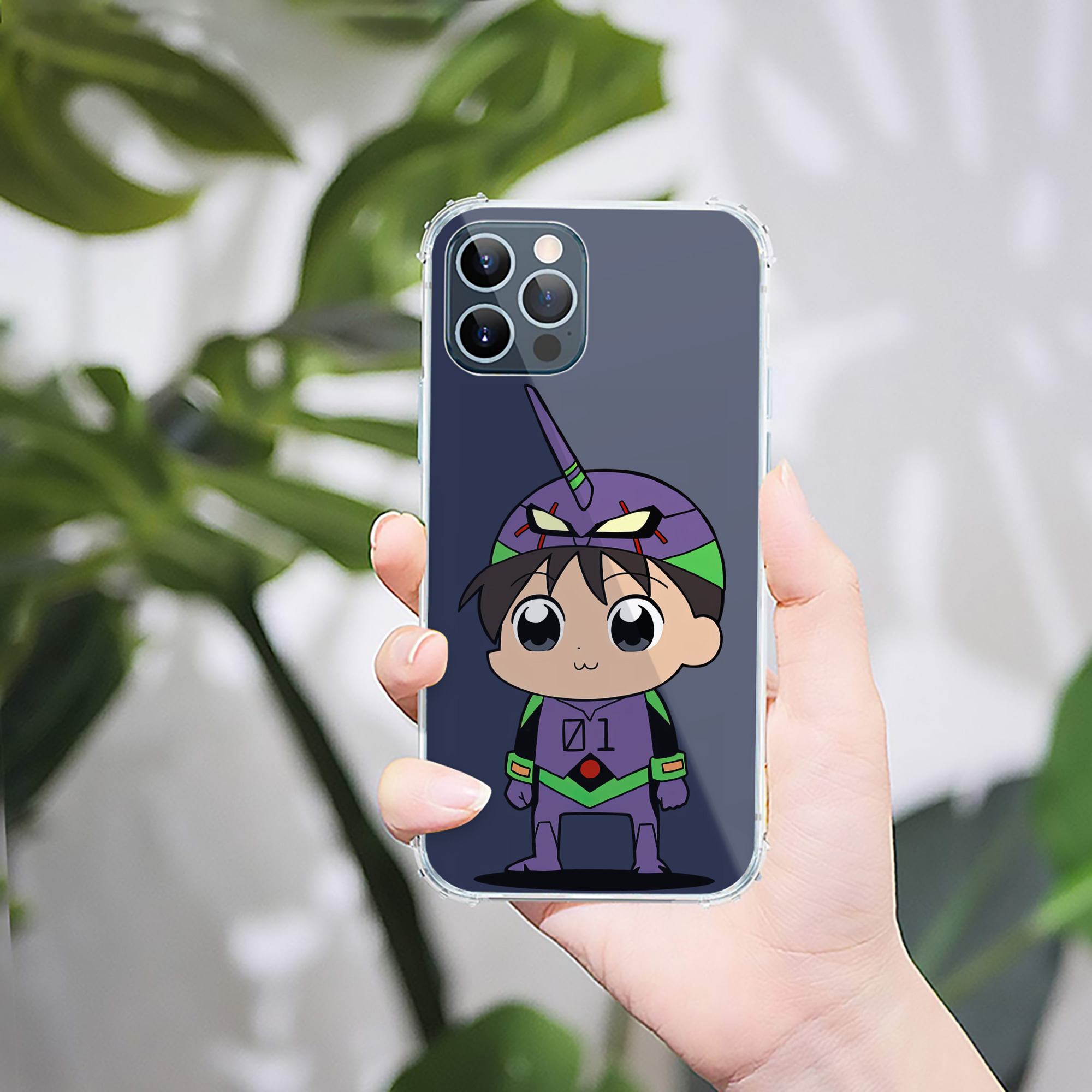 （画像用） EVA 新世紀エヴァンゲリオン 【iPhone 12シリーズ対応】透明スマホケース（クリアソフトケース）